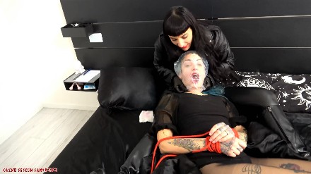 woman woman plastic bag suffocation